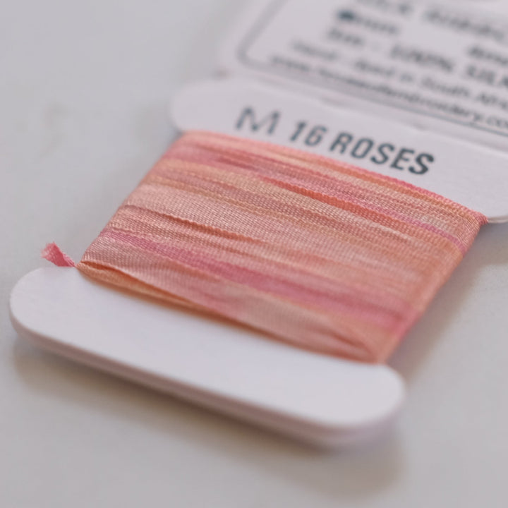 House of Embroidery Silk Ribbon 4mm - 3m card