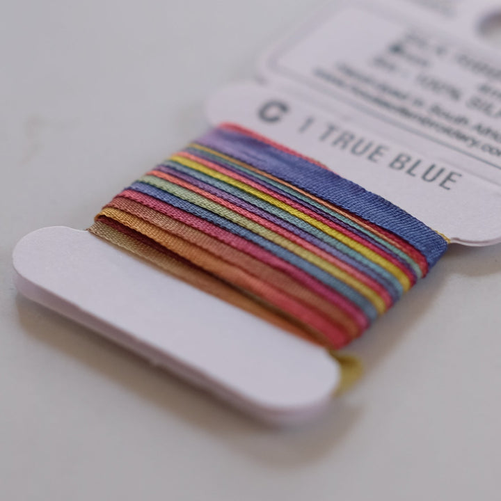 House of Embroidery Silk Ribbon 4mm - 3m card