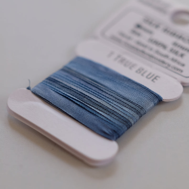 House of Embroidery Silk Ribbon 4mm - 3m card