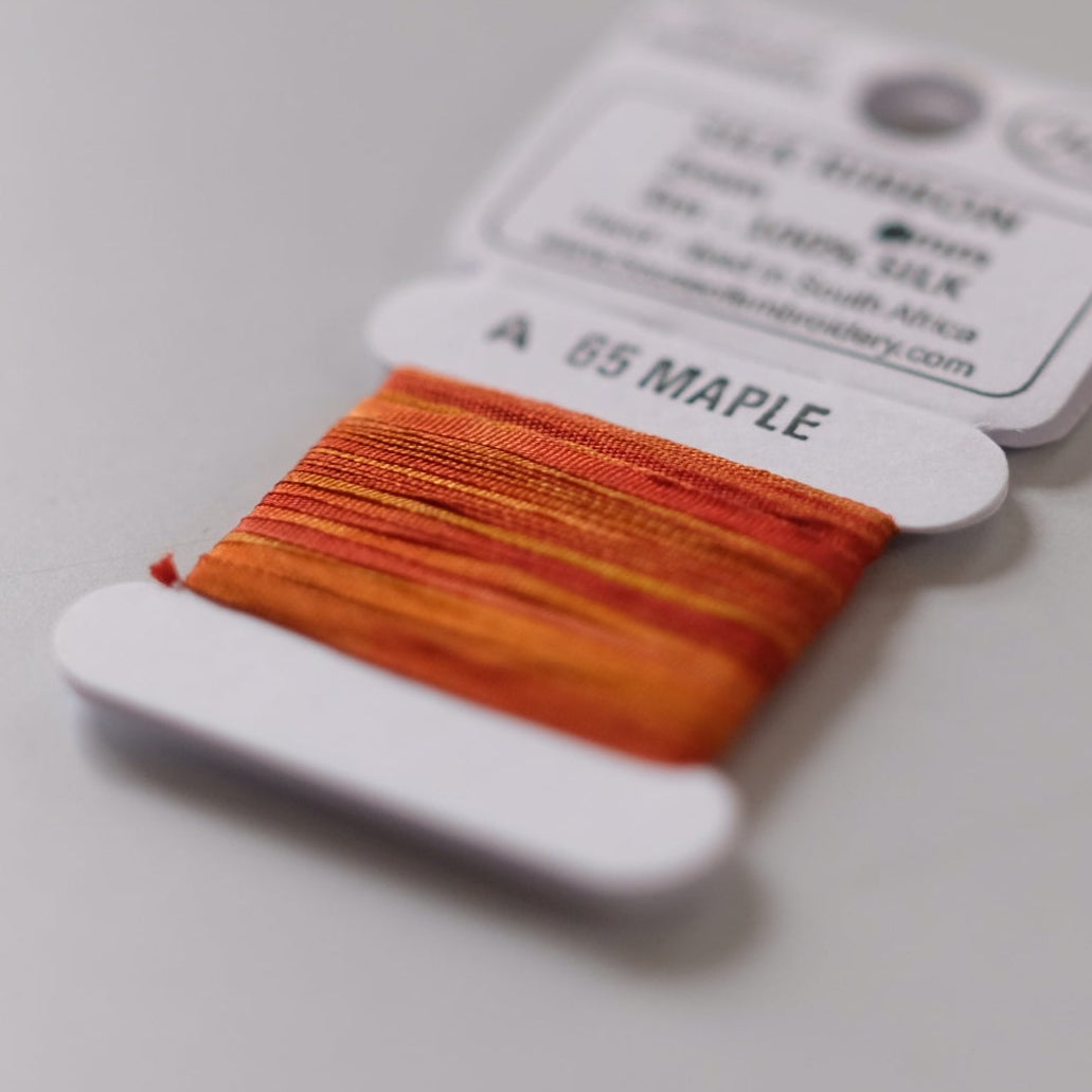 House of Embroidery Silk Ribbon 2mm - 3m card