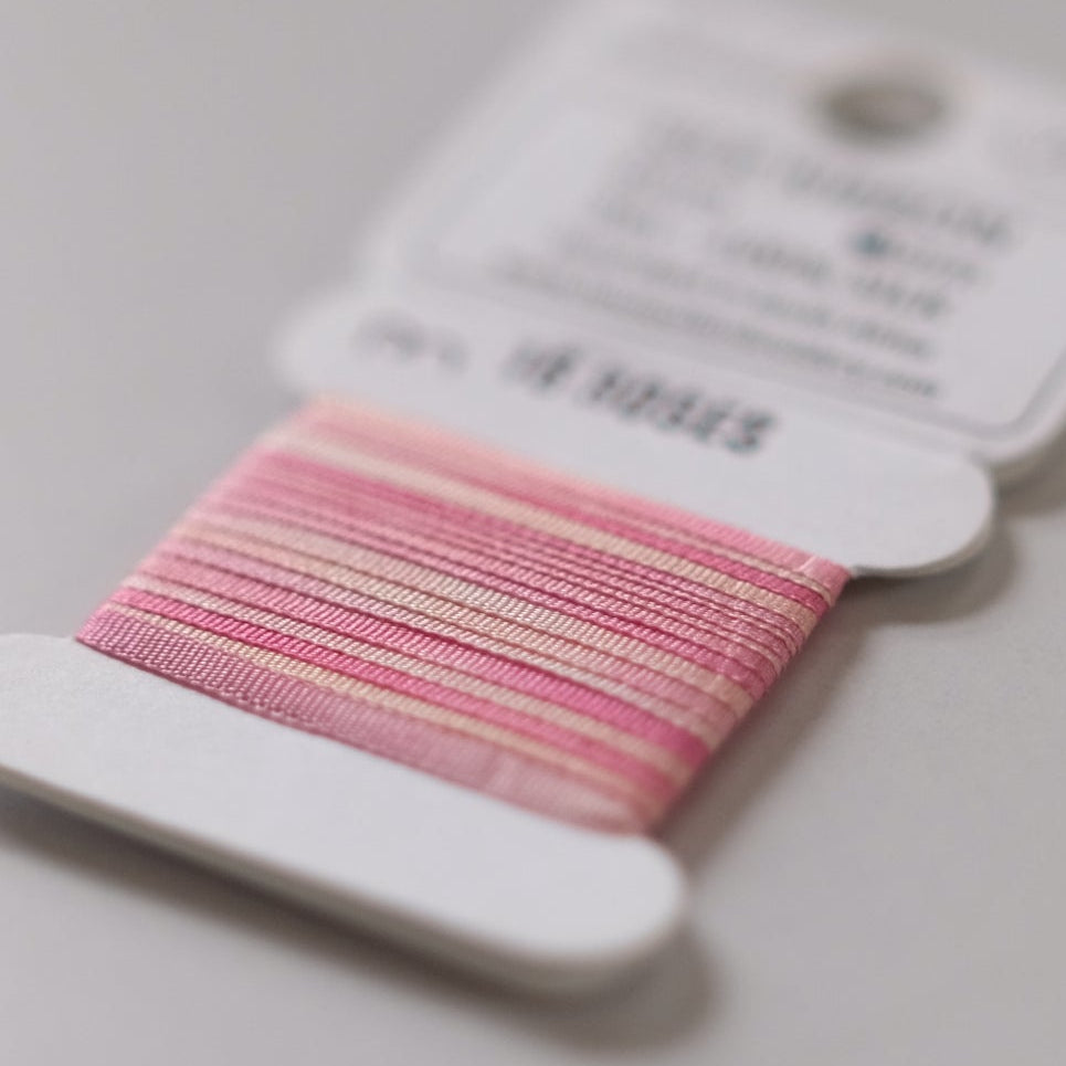 House of Embroidery Silk Ribbon 2mm - 3m card