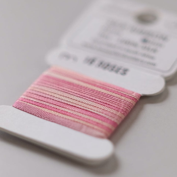 House of Embroidery Silk Ribbon 2mm - 3m card