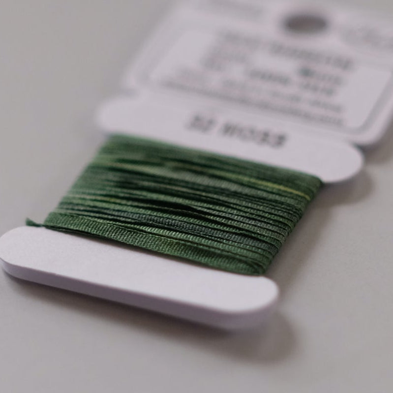 House of Embroidery Silk Ribbon 2mm - 3m card