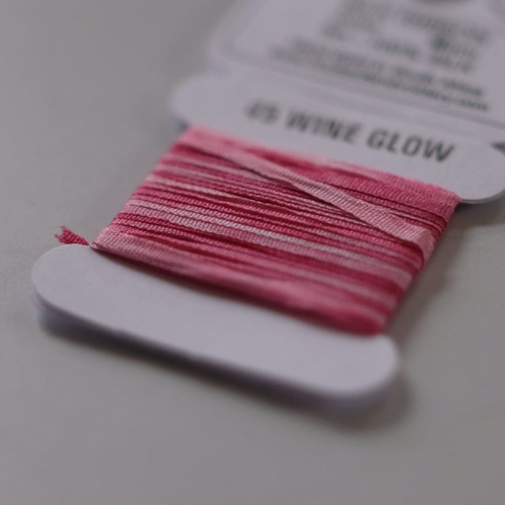House of Embroidery Silk Ribbon 2mm - 3m card