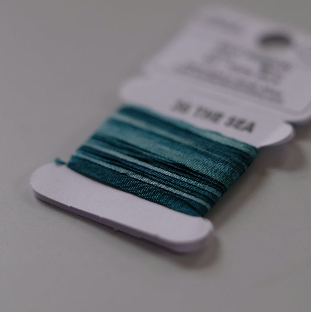 House of Embroidery Silk Ribbon 2mm - 3m card