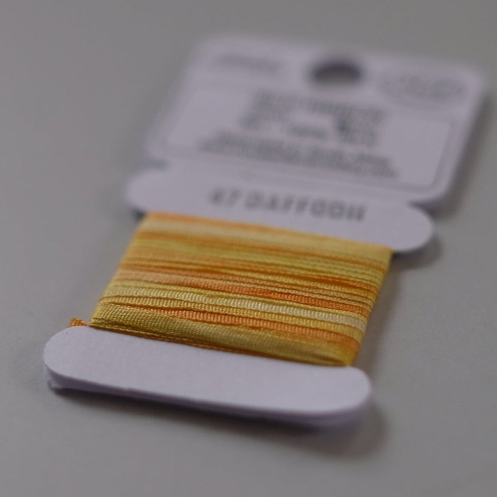 House of Embroidery Silk Ribbon 2mm - 3m card