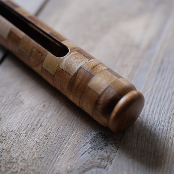 Wooden knitting case for double pointed needles