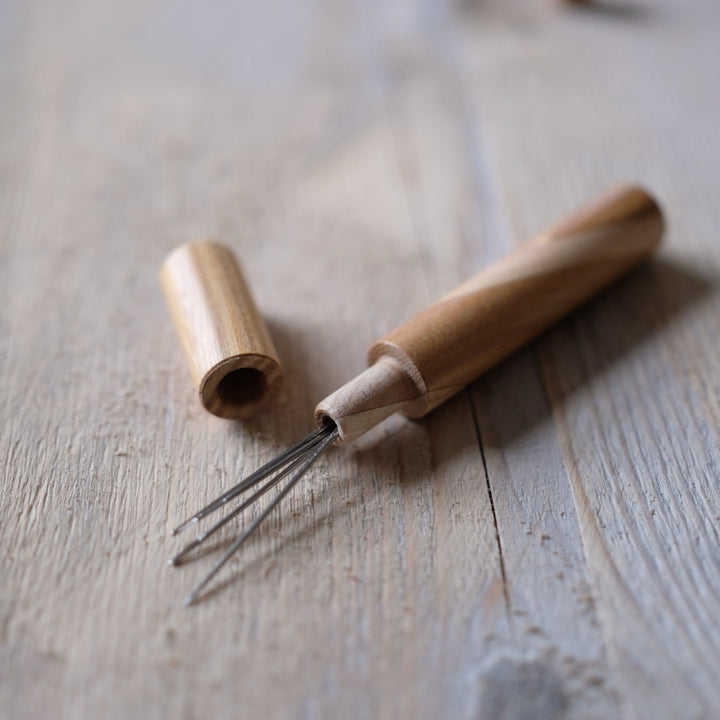 Wooden Needle Case - multi wood