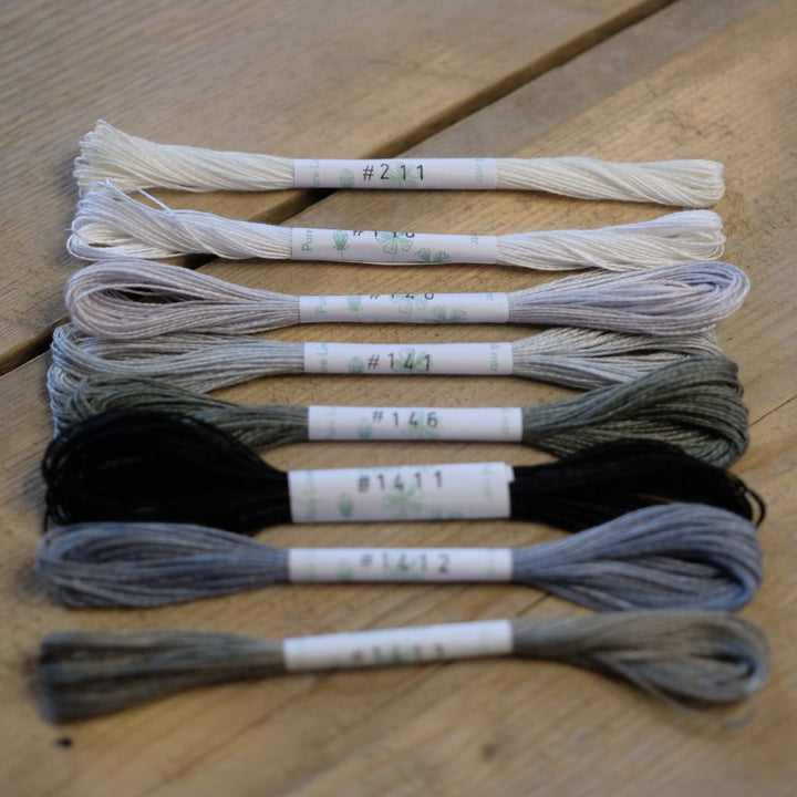 Studio Flax Linen Thread 14m skein - neutrals