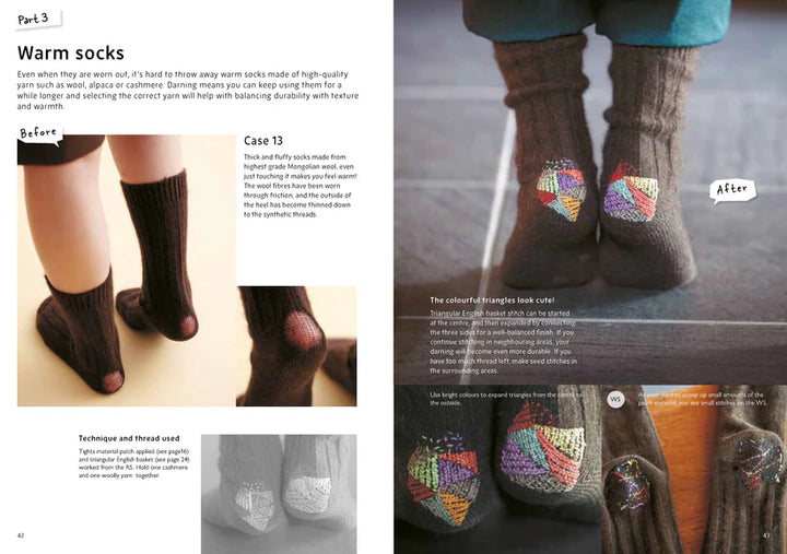 Darning Socks - Innovative Repair Techniques by Hikaru Noguchi