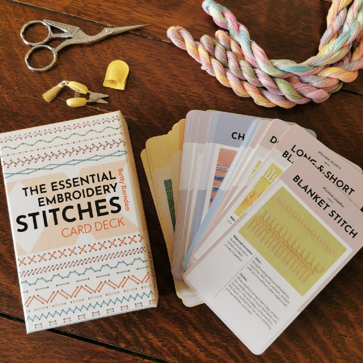 The Essential Embroidery Stitches Card Deck - Betty Barnden