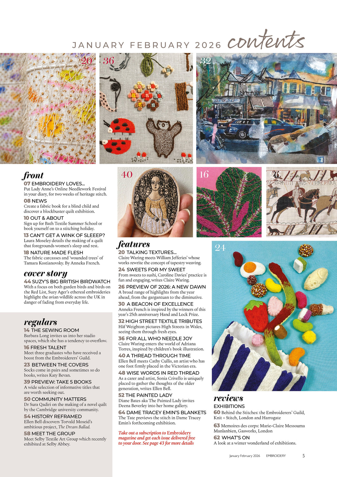 Embroidery Magazine Jan/Feb 2026