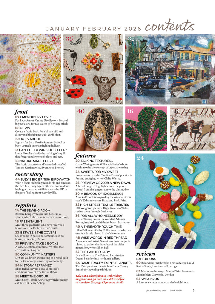 Embroidery Magazine Jan/Feb 2026