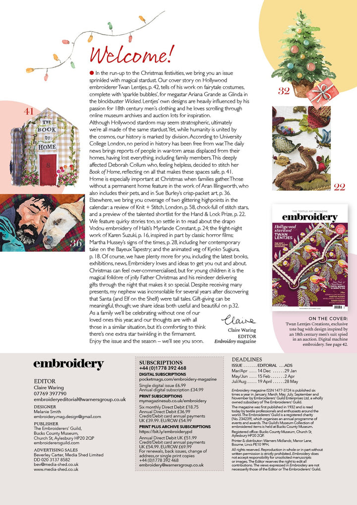 Embroidery Magazine Nov/Dec 2026