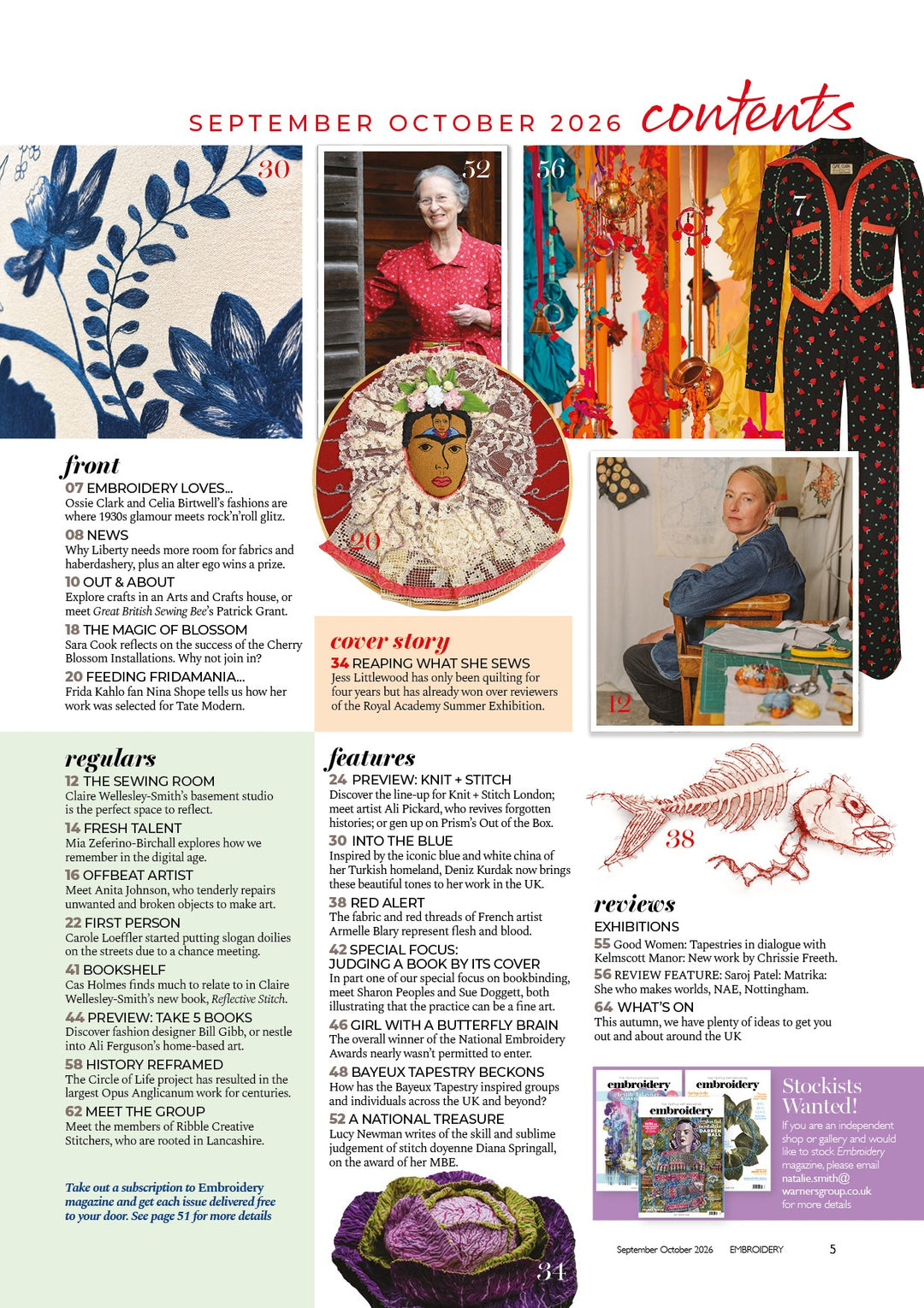 Embroidery Magazine Sept/Oct 2026
