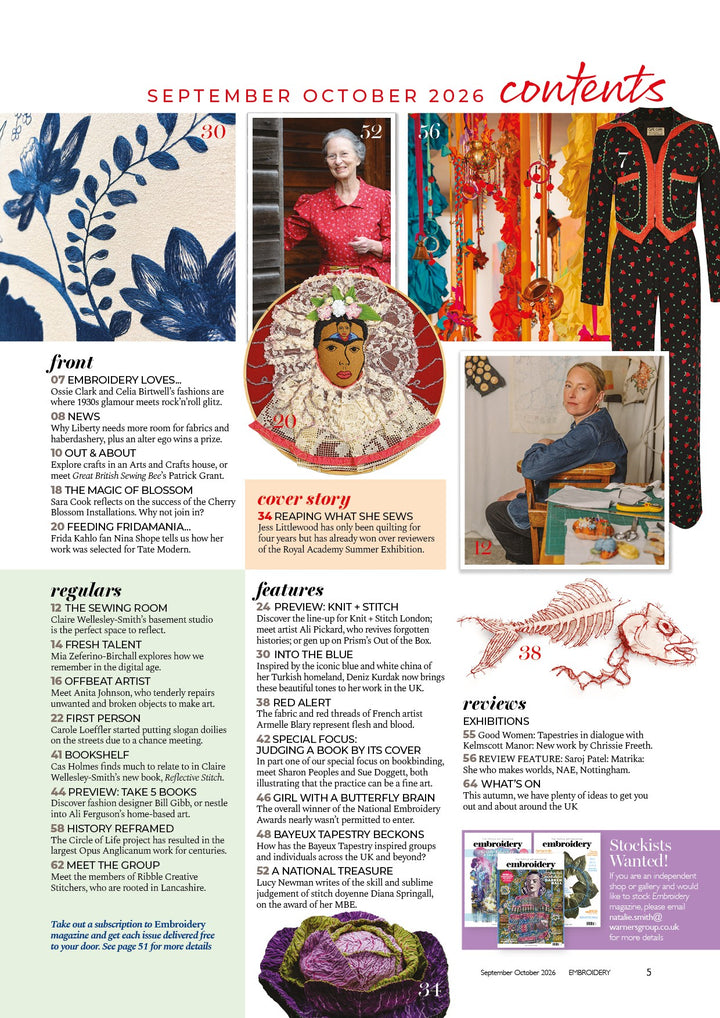 Embroidery Magazine Sept/Oct 2026