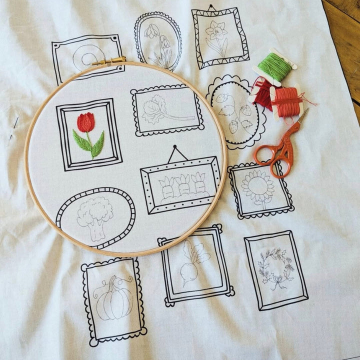 'Frames' Printed Fabric Panel