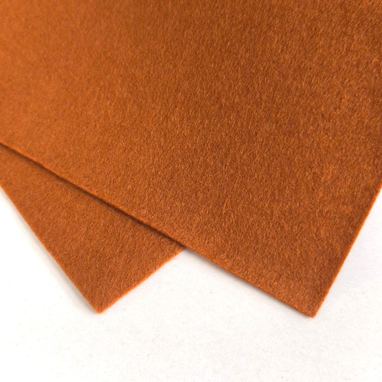 100% Wool Felt Single Sheet - coloured
