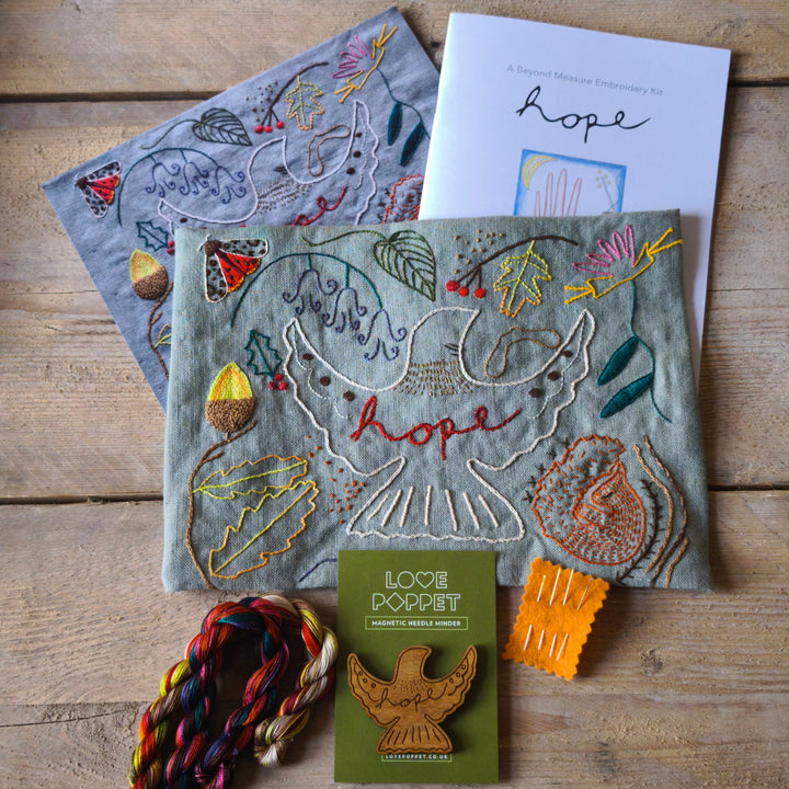 Hope Embroidery Kit designed by Ginger Becky