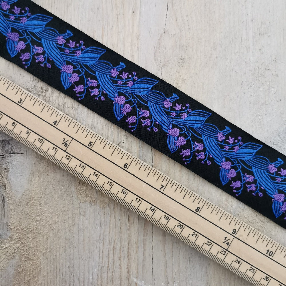 Kafka Lily of the Valley Ribbon 40mm wide - per 50cm length