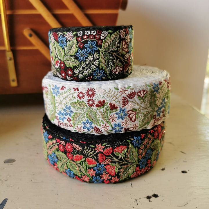 Kafka Flower Dream Ribbon 40mm wide - per 50cm length