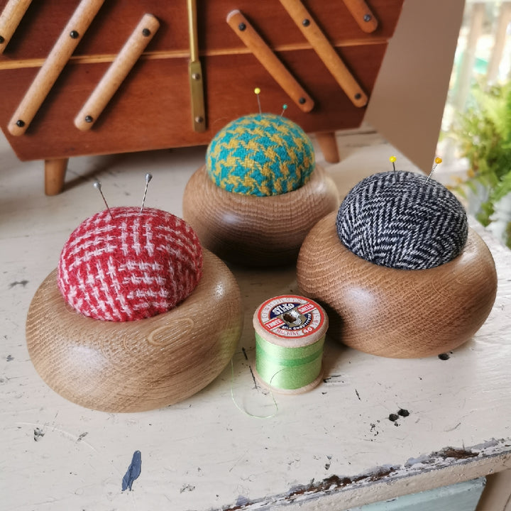 Wood & Wool Pincushion