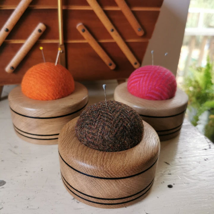 Wood & Wool Pincushion