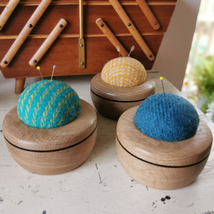 Wood & Wool Pincushion