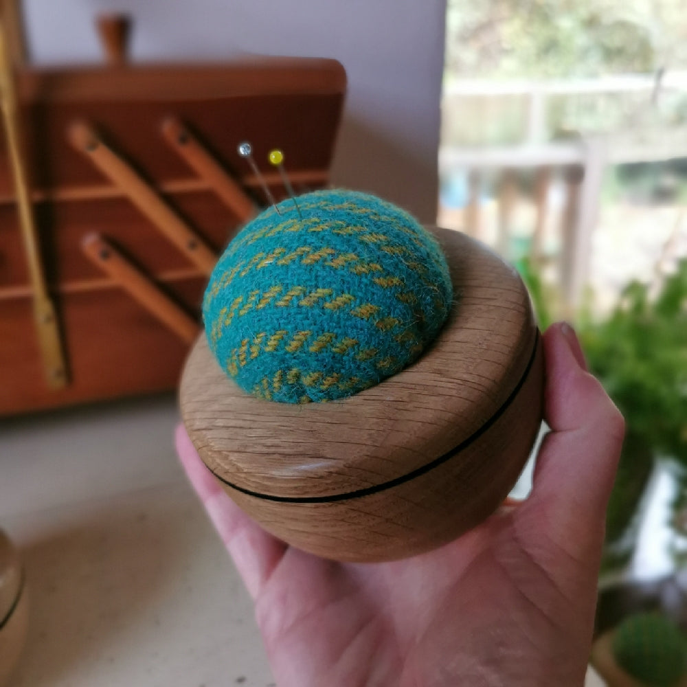 Wood & Wool Pincushion