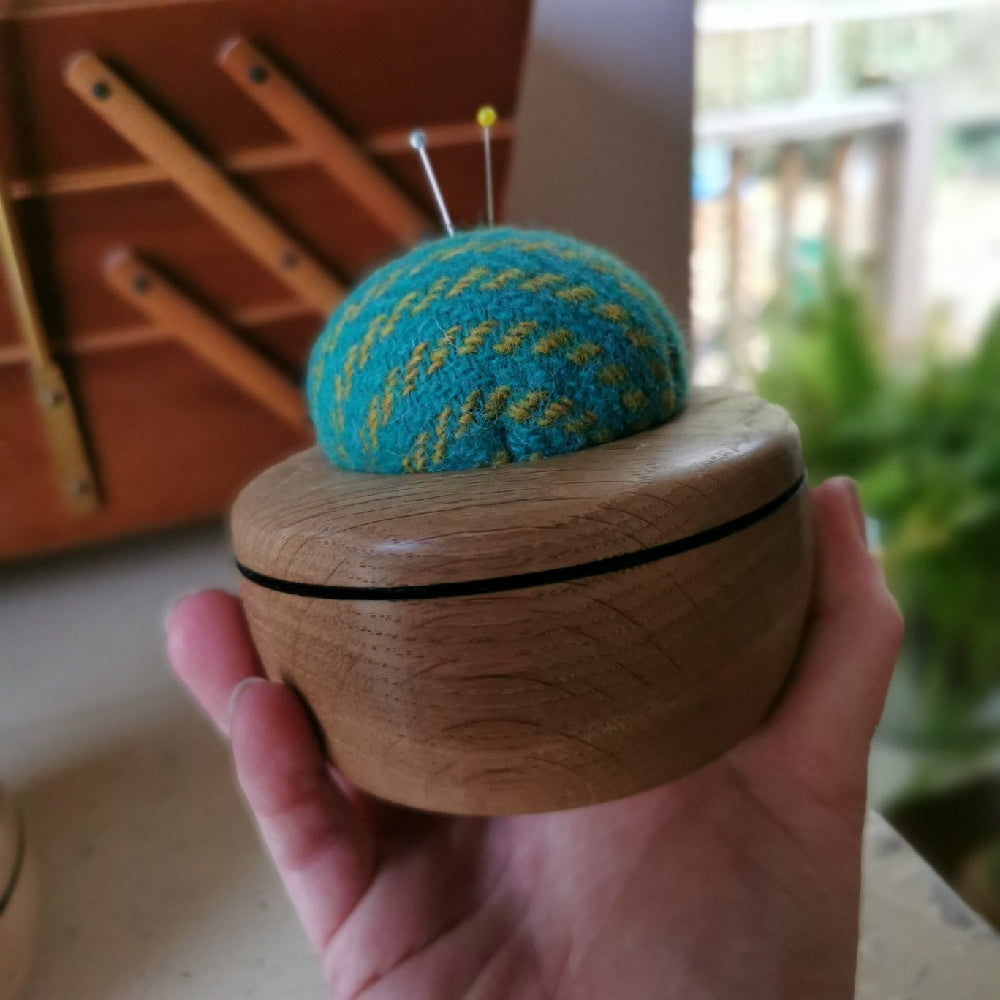 Wood & Wool Pincushion