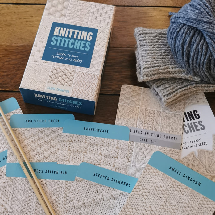 The Knitting Stitches Card Deck by Claire Crompton