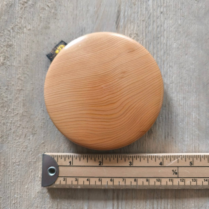 Yew Darning Disc by Richard Gibson