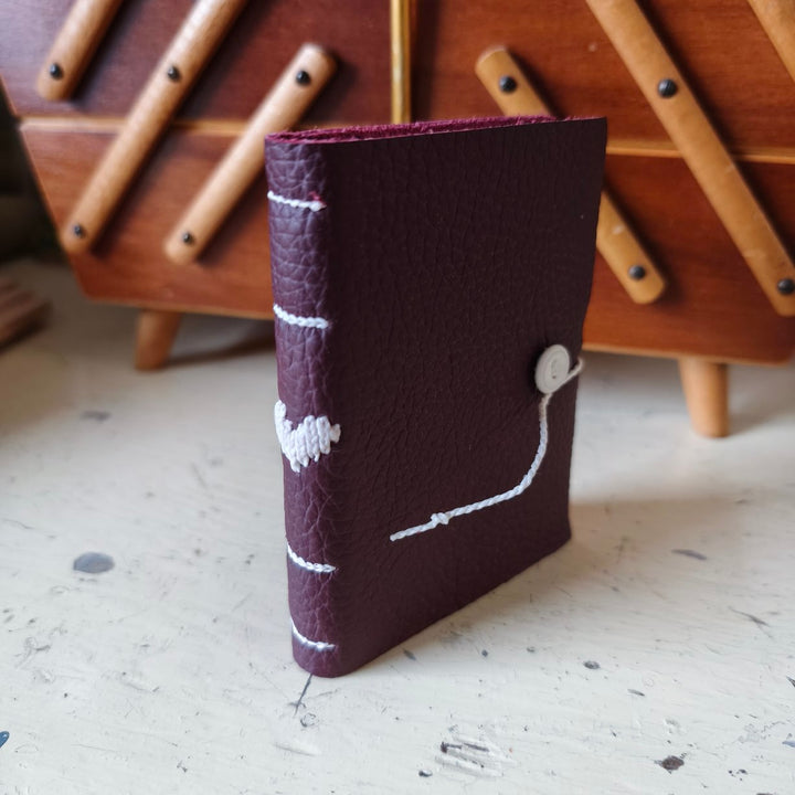 Kate Bowles Mini Darned Heart Leather Notebook