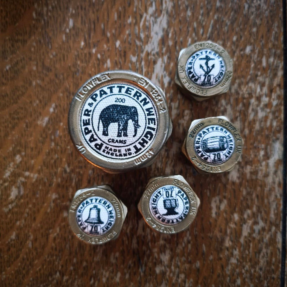 The Industrious Maker - Deluxe Set of 5 Pattern Weights