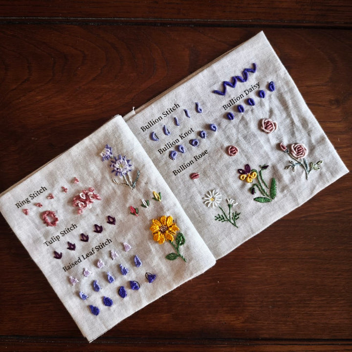 Tulip Embroidery Sampler Book - 3D Stitches