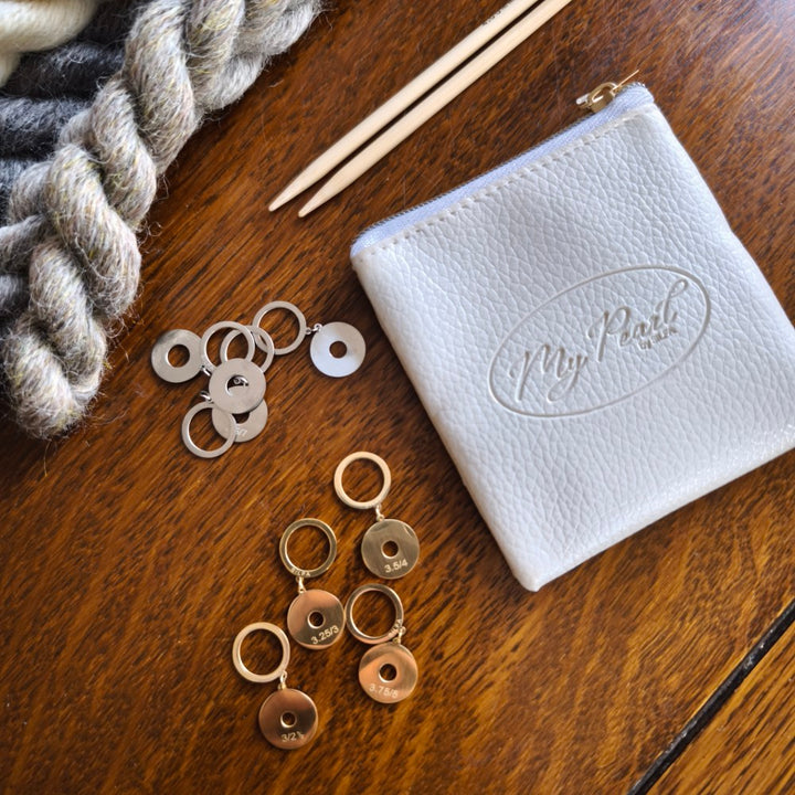 Silfa Stitch Markers Charms / Needle Gauges