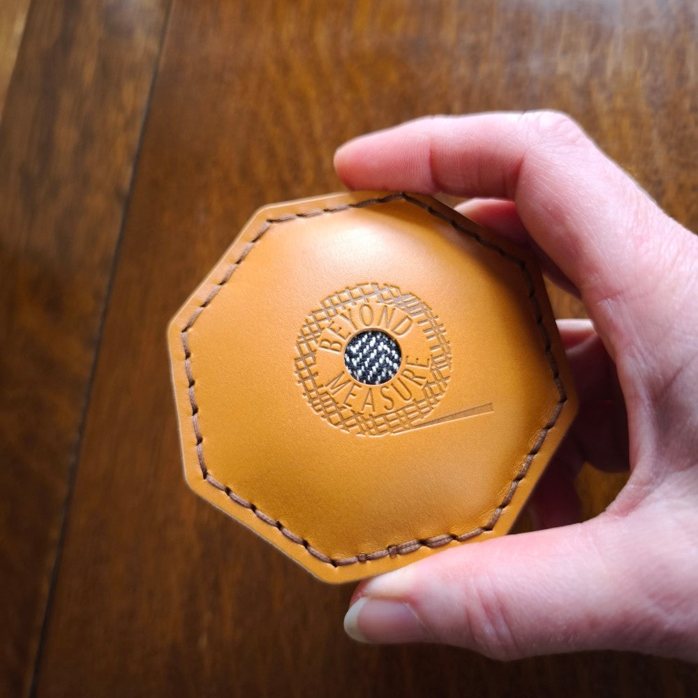 Leather pumice filled pincushion