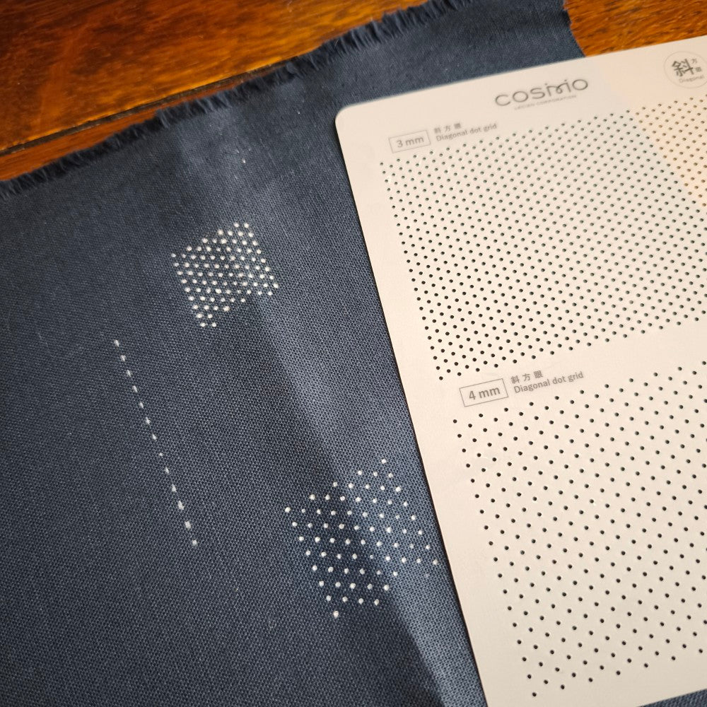 Sashiko Template - diagonal grid