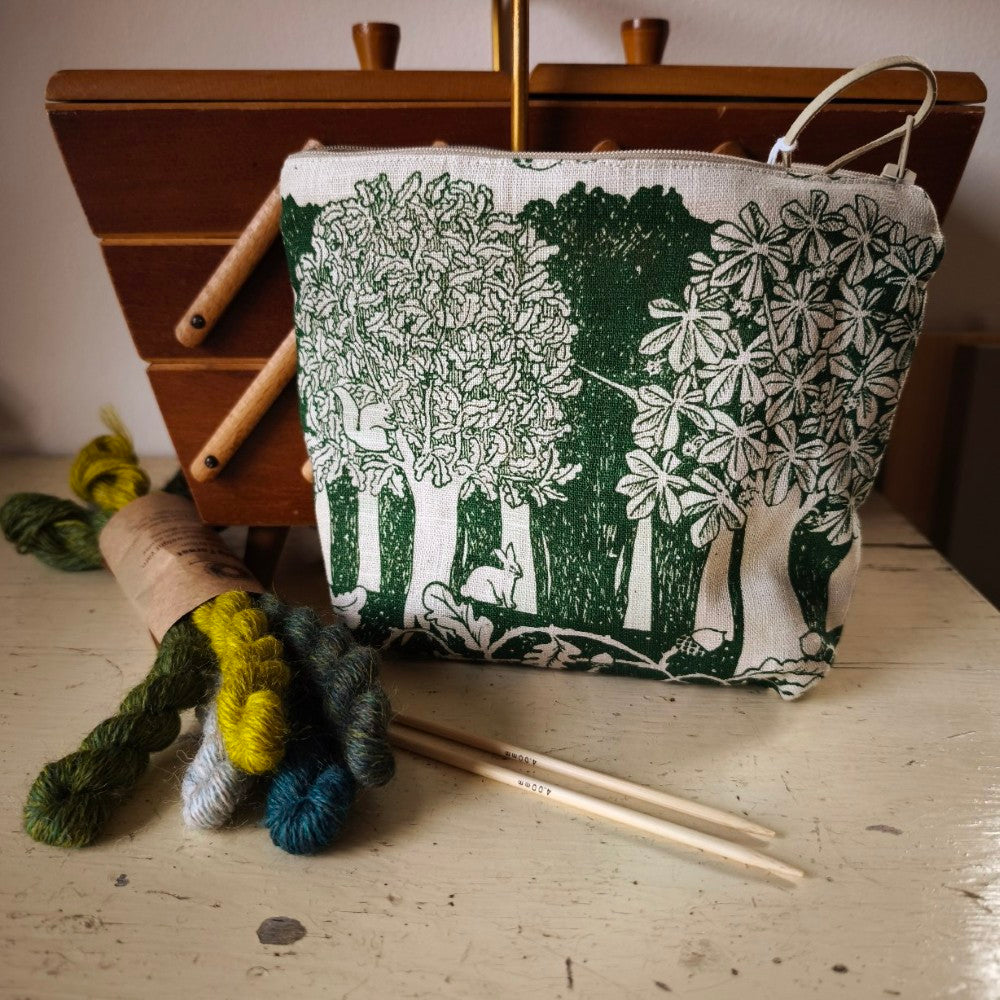 Jill Pargeter Linen Zip Pouch