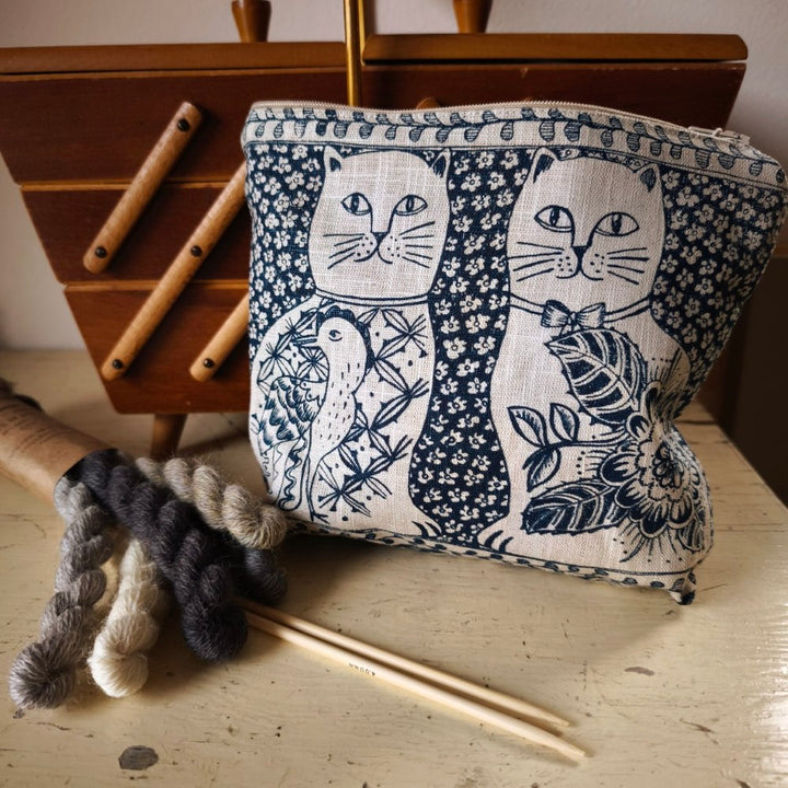 Jill Pargeter Linen Zip Pouch