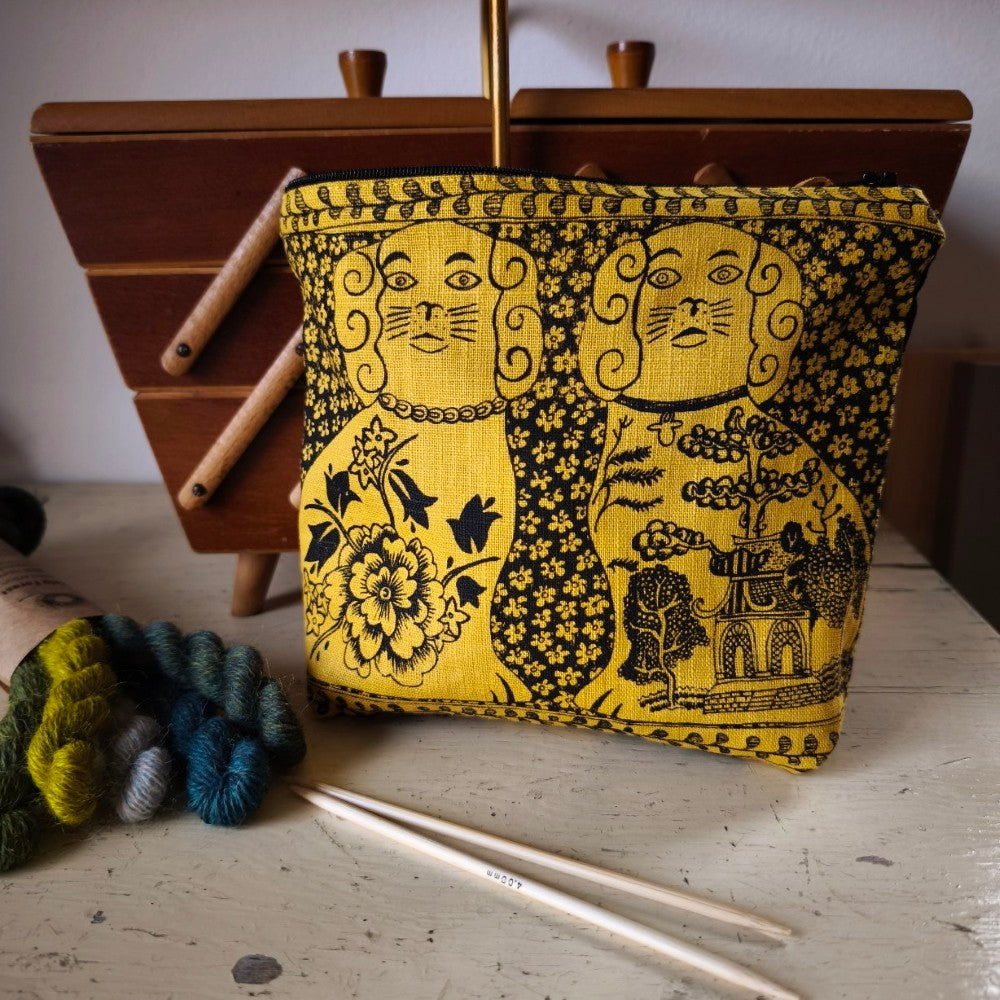 Jill Pargeter Linen Zip Pouch