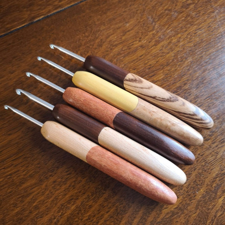 Knitbrooks Handmade Crochet Hook - 2 woods