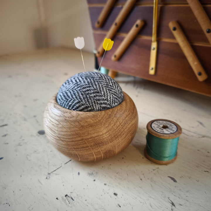 Wood & Wool Pincushion