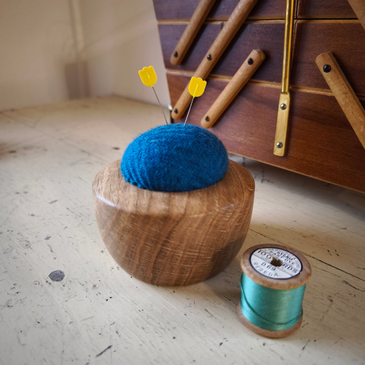 Wood & Wool Pincushion