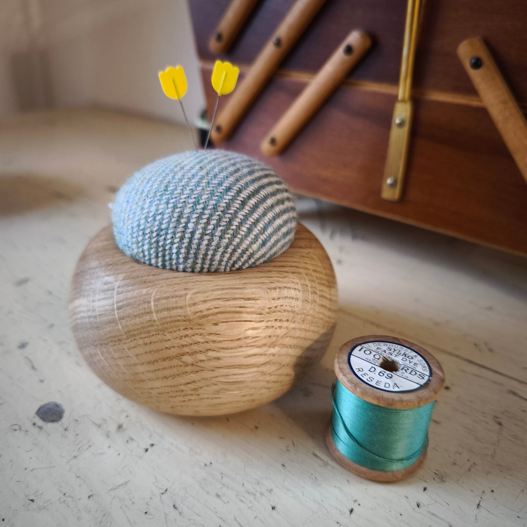 Wood & Wool Pincushion