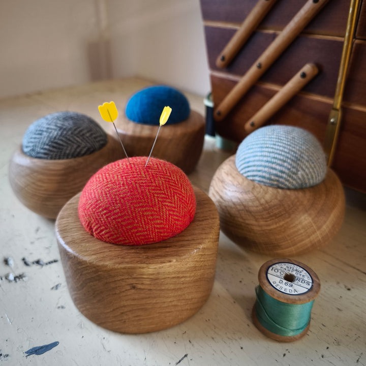 Wood & Wool Pincushion