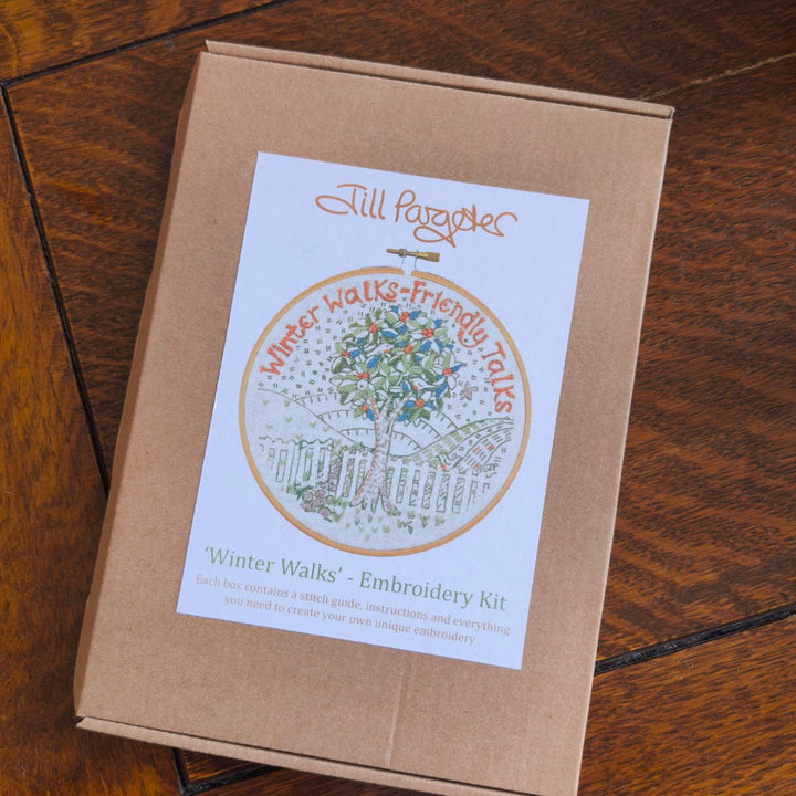Jill Pargeter Embroidery Kit - Winter Walks, Friendly Talks