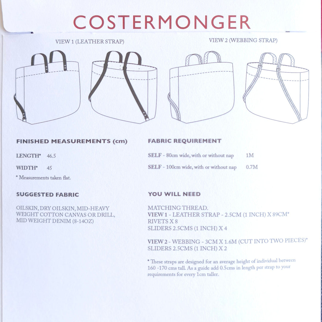 Merchant & Mills The Costermonger Bag Pattern