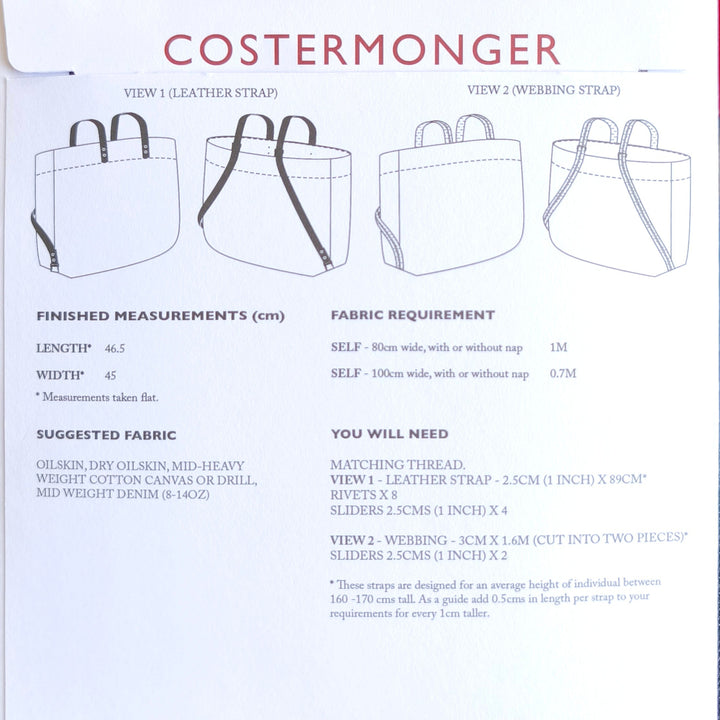 Merchant & Mills The Costermonger Bag Pattern