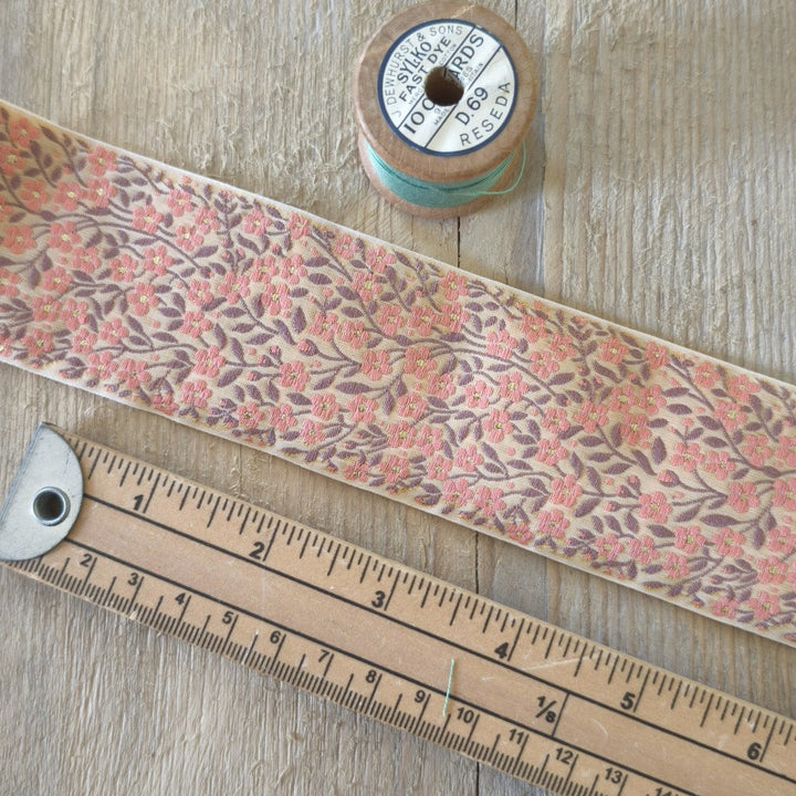 Kafka Wide Forget Me-Knot Ribbon 50mm - per 50cm length